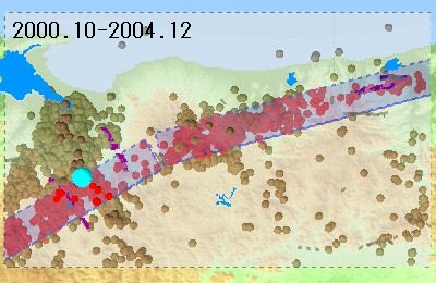図10 鳥取県西部地震の余震