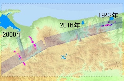 図４ 鳥取の地震帯